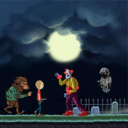 Creepy Clowns in the Graveyard